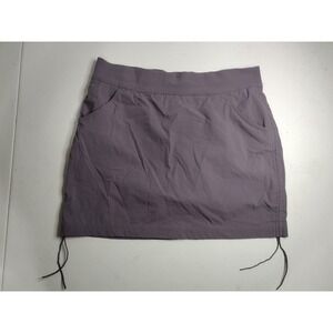 Columbia Womens Skirt Size L Gray Lightweight Drawstring Pockets Athletic